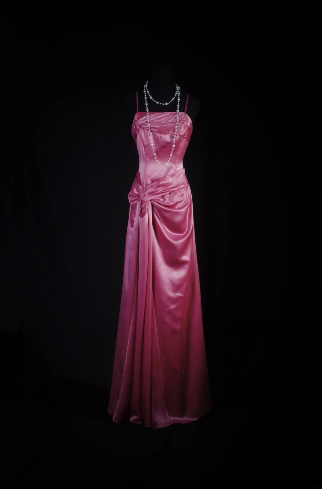 Simple Prom Dress Women Spaghetti Straps Pink A line Long Formal Dance Evening Party Gowns AS028