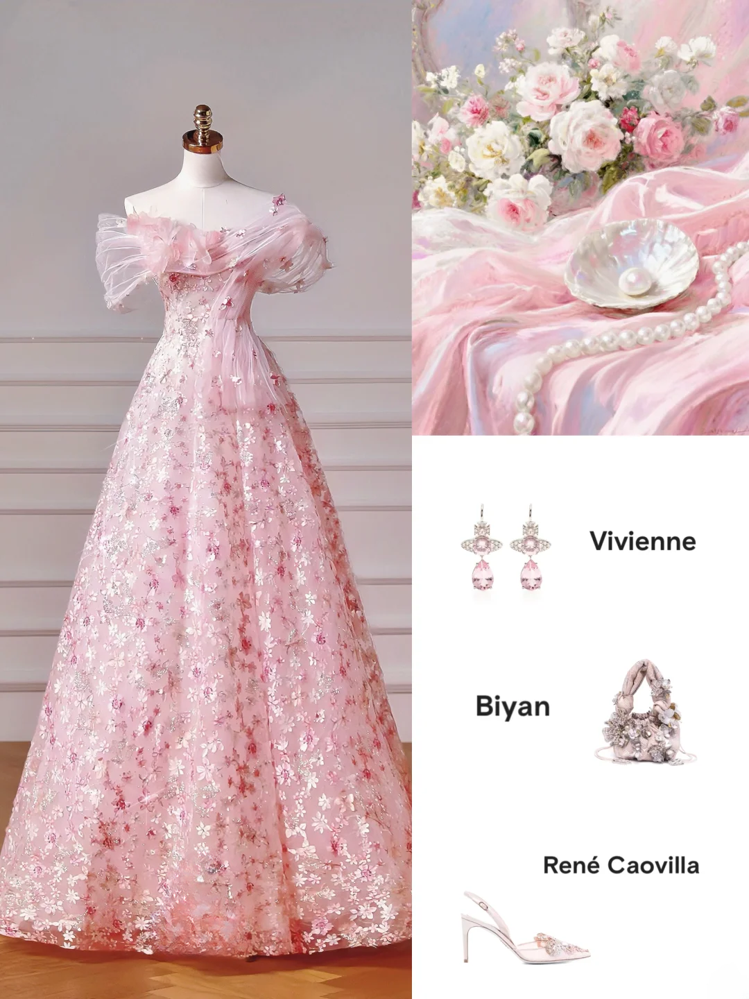 Modest Prom Dresses Aesthetic Ball Gown Off The Shoulder Pink Sequin Impress Long Party Formal Gown For Teens High Schools Girls AQ042