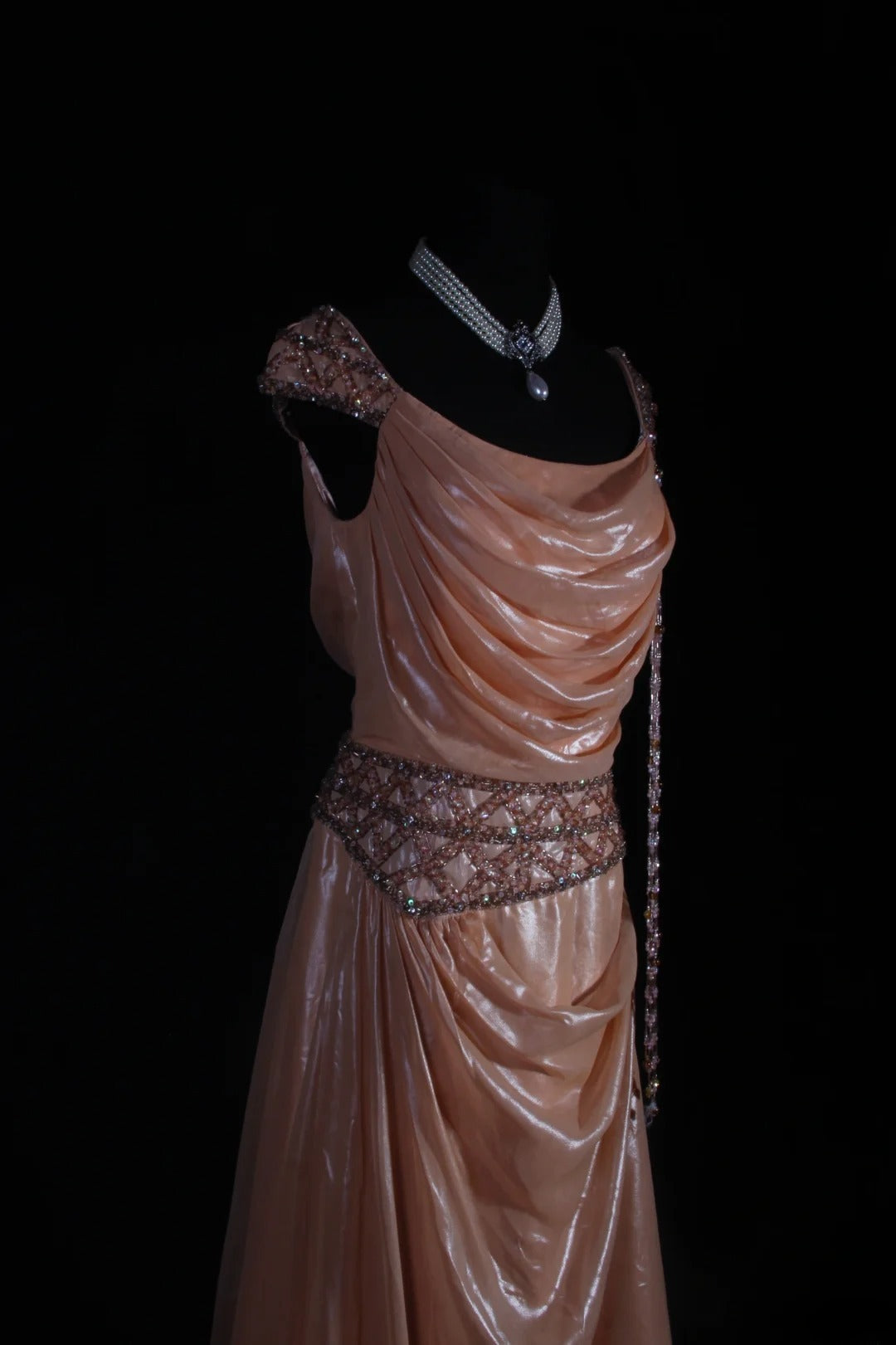 Retro Vintage 1960s Formal A line Square Neck Pink Fashion With Beads Cap Sleeves Long Prom Dresses Party Formal Gowns AS122