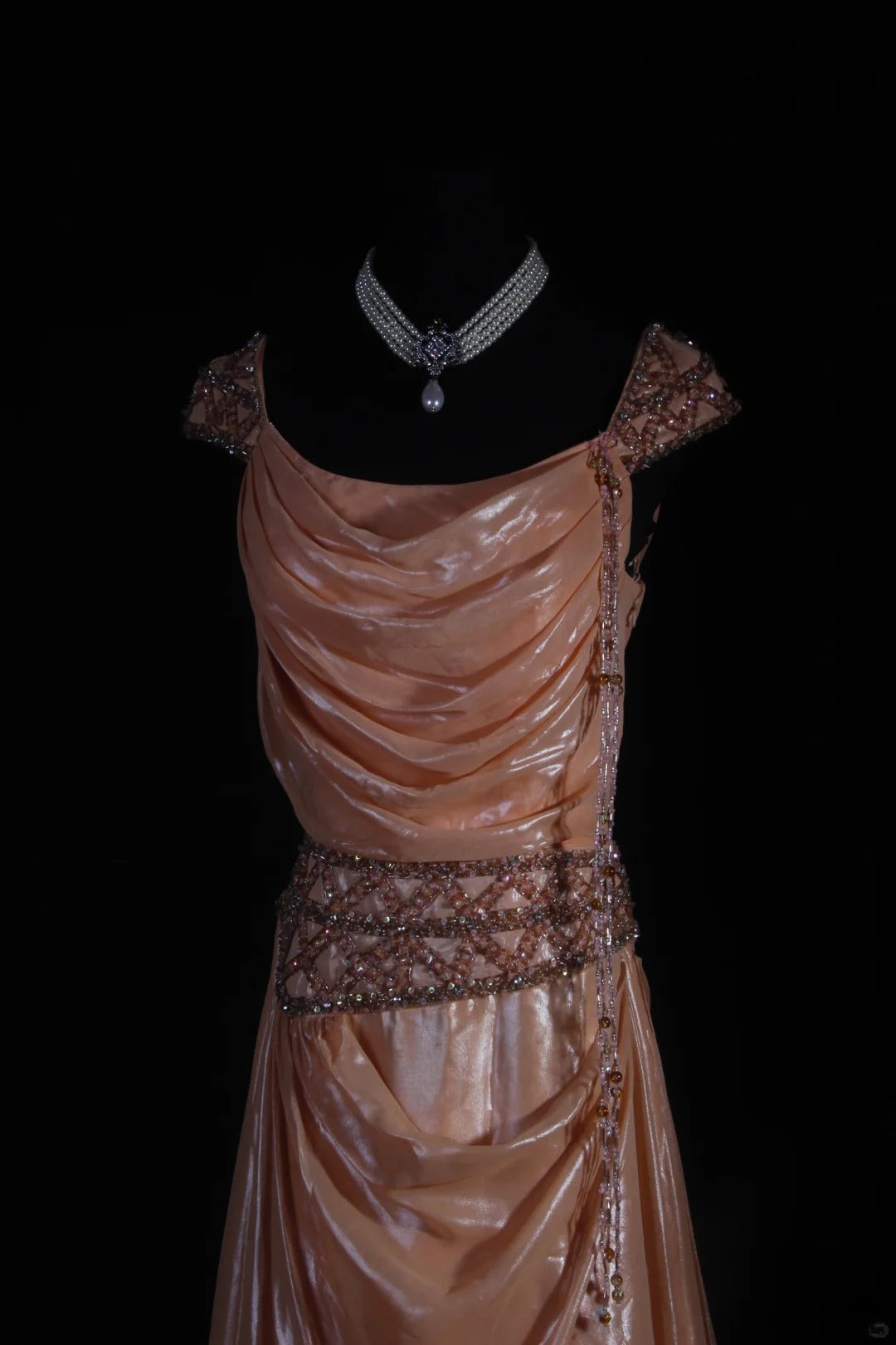 Retro Vintage 1960s Formal A line Square Neck Pink Fashion With Beads Cap Sleeves Long Prom Dresses Party Formal Gowns AS122