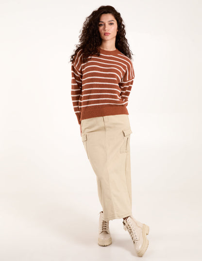 Textured Stripe Jumper