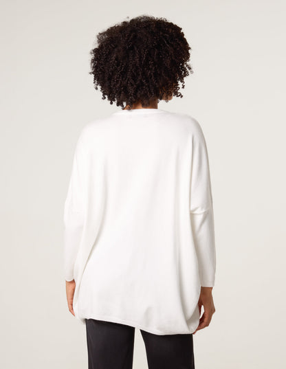 Embroidered Round Neck Jumper