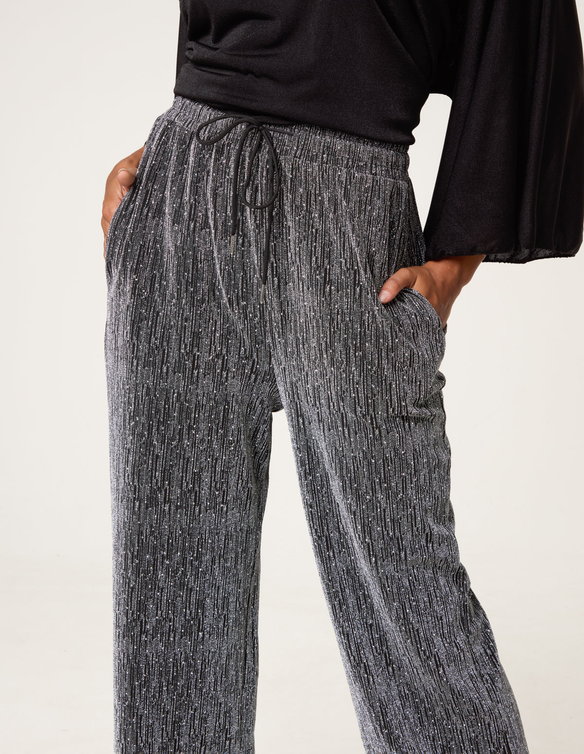 Rhinestone Detailed Trousers
