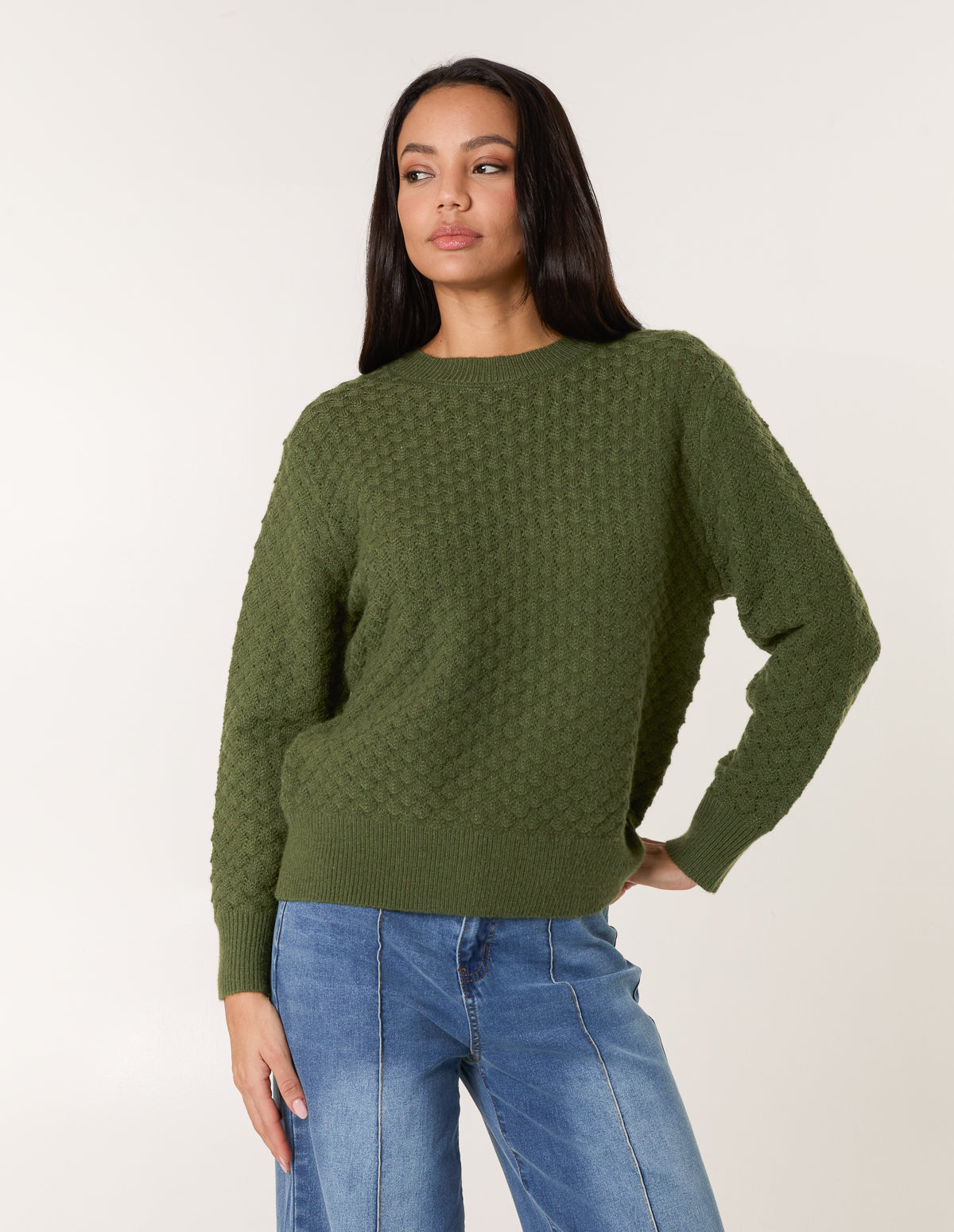 Textured Knit Jumper