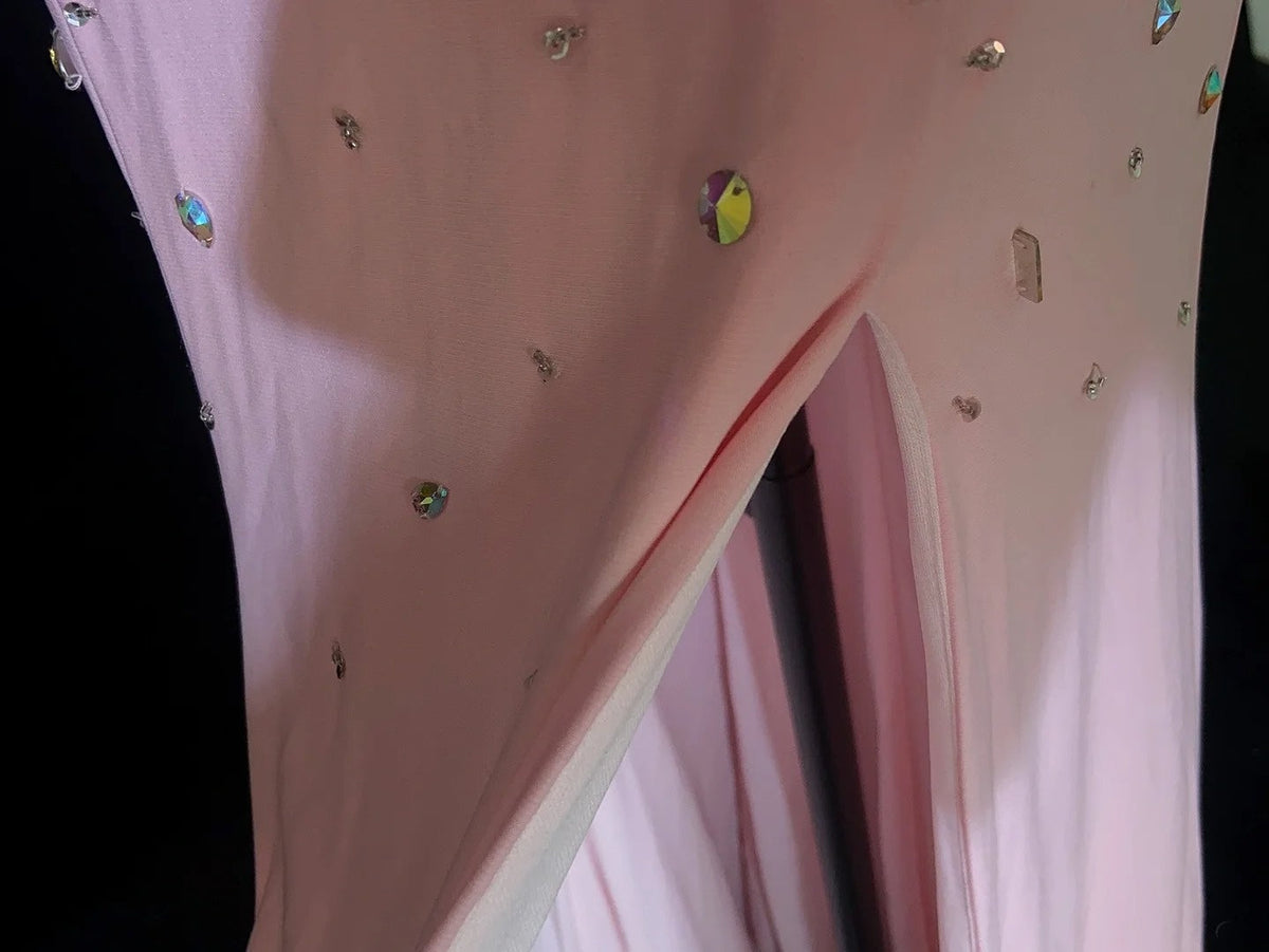 Trendy Prom Dresses Inspiration Mermaid V Neck Silver Beading Gala Chiffon Beaded Vintage Formal Dress N3185