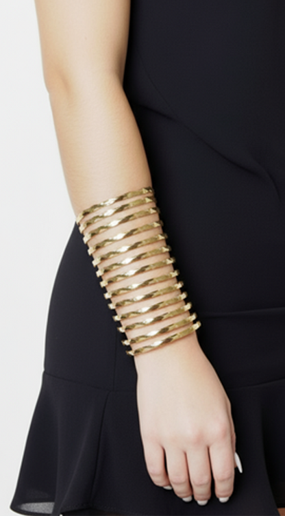 Cece Metal Cuff Bracelet - Gold