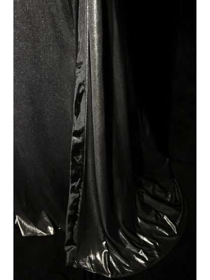 Modest Prom Dresses Mermaid Spaghetti Strap Dark Grey Sleeveless Long Formal Evening Outfits N3628