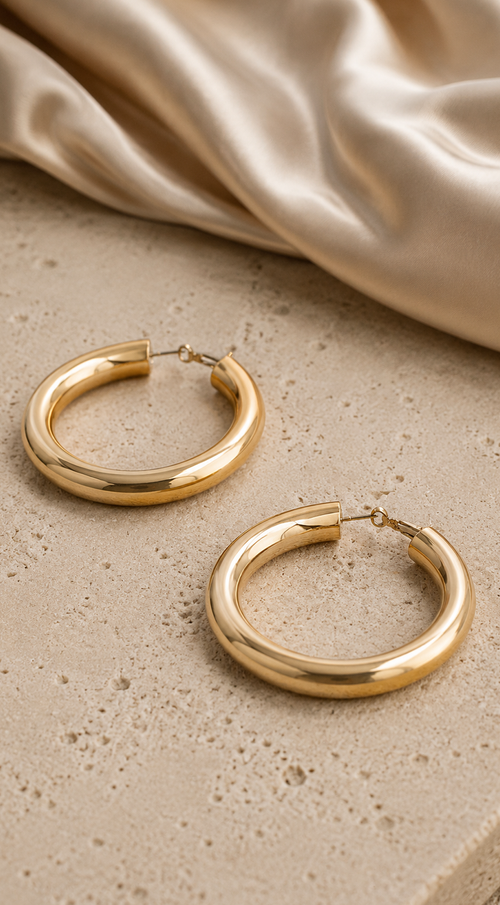 Nova Luxe Hoop Earrings – Gold