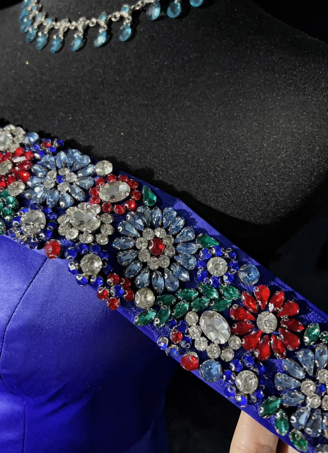 Vintage Prom Dresses Inspo Mermaid Off The Shoulder Royal Blue Satin With Beading For Women Formal Dress N3212