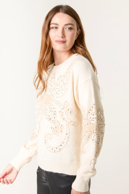 Butterfly Embroidered Jumper