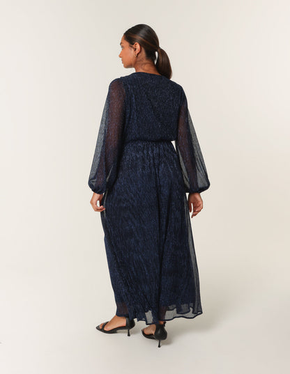 Wrap Metallic Dress