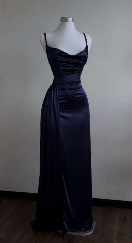 Backless Sleeveless Long Prom Dress Women Summer Lace Up Swinging Collar Party Club Evening Dresses AB1917