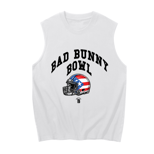 Bad Bunny Bowl Men's Sleeveless Cotton Tank Top