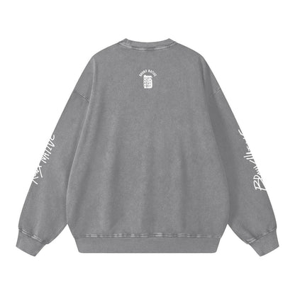 Bad Bunny Bowl Snow Washed Oversized Sweatshirt