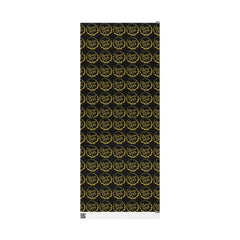Black & Gold Crown Pattern Wrapping Paper Roll — Luxury Gift Wrap for Special Occasions