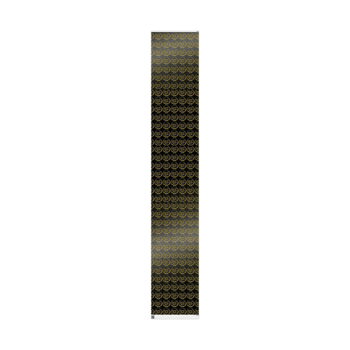 Black & Gold Crown Pattern Wrapping Paper Roll — Luxury Gift Wrap for Special Occasions