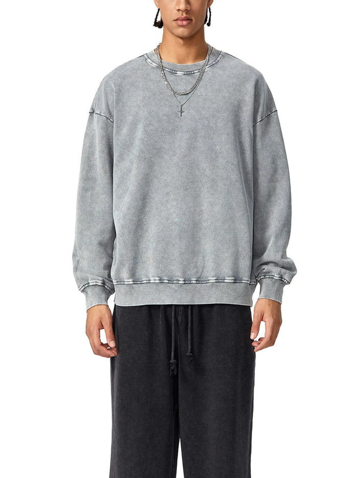Bodega Ice Snow Washed Oversized Sweatshirt