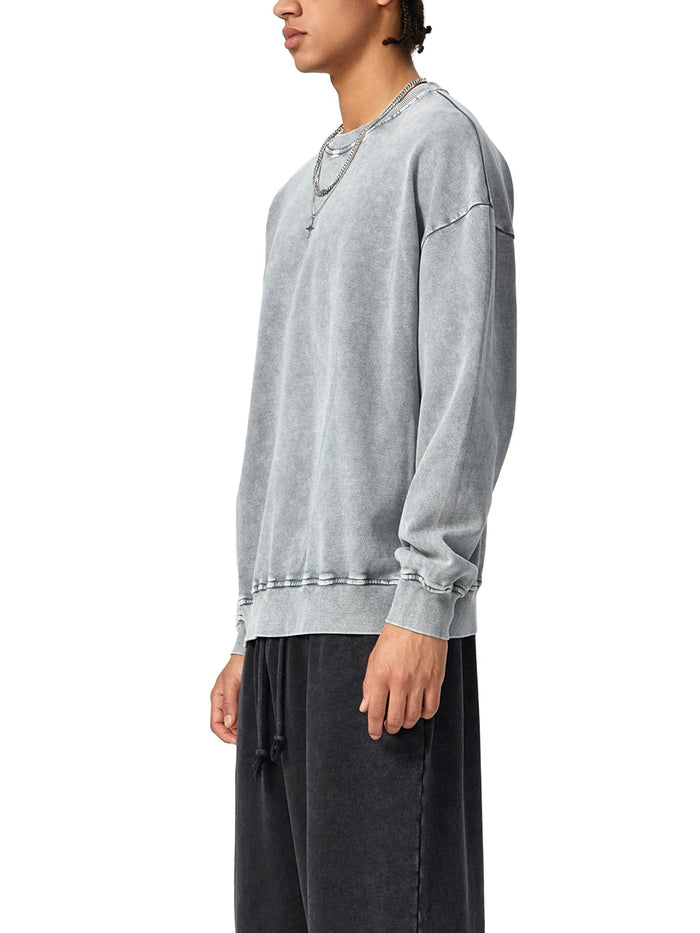 Bodega Ice Snow Washed Oversized Sweatshirt