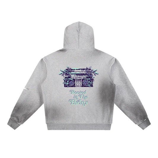 Boomin' Sun Fade Frayed Fleece Hoodie