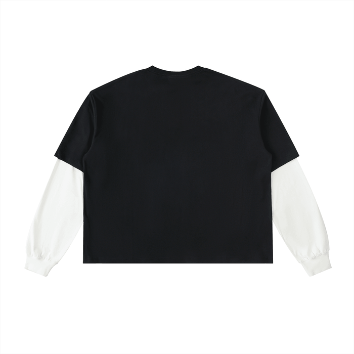 Bronx Art Director Layered Contrast Sleeve Cotton T-Shirt Alt Colorway by Bronx Native for New York summer