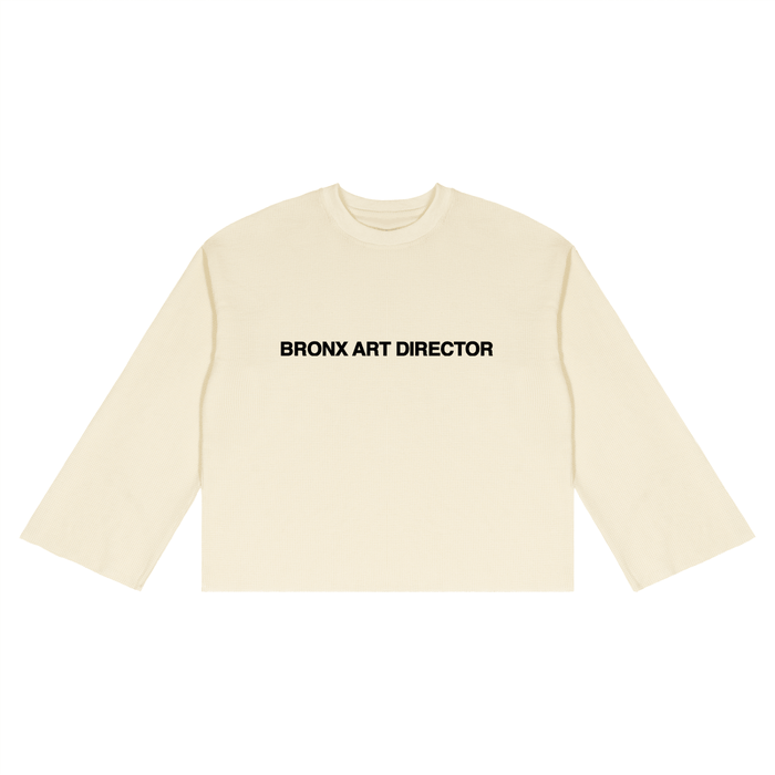 Bronx Art Director Unisex Waffle Raw Edge T-Shirt by Bronx Native for New York summer