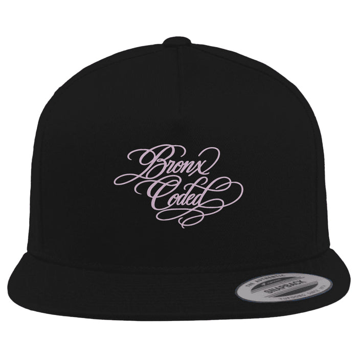 Bronx Coded 5-Panel Cotton Twill Snapback Cap by Bronx Native