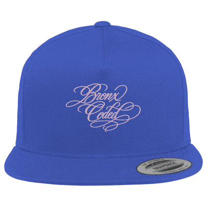 Bronx Coded 5-Panel Cotton Twill Snapback Cap by Bronx Native