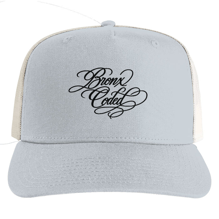 Bronx Coded Ecru Mesh Stock Contrast Trucker