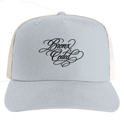 Bronx Coded Ecru Mesh Stock Contrast Trucker