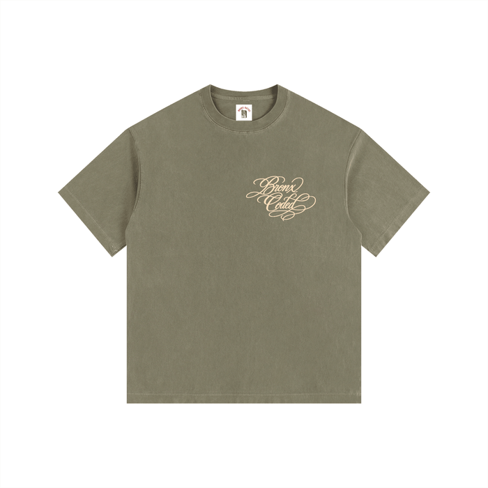 Bronx Coded Vintage Washed Oversized Cotton T-Shirt by Bronx Native for New York summer