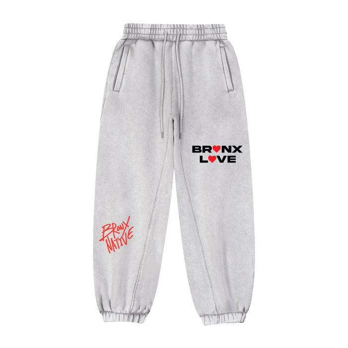Bronx Love Fleeced Jogger Sweatpants by Bronx Native