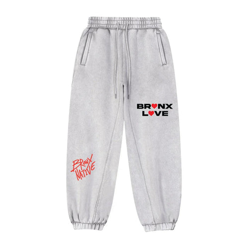 Bronx Love Fleeced Jogger Sweatpants by Bronx Native