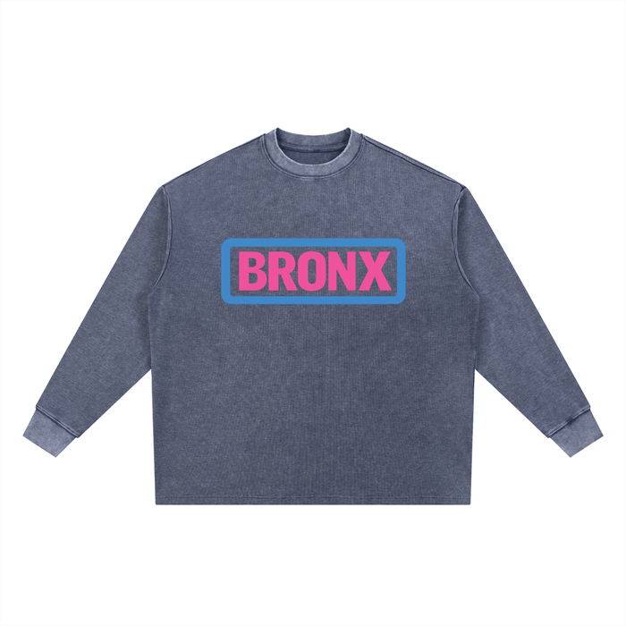 BRONX Mineral Wash Waffle Oversized T-Shirt by Bronx Native for New York summer
