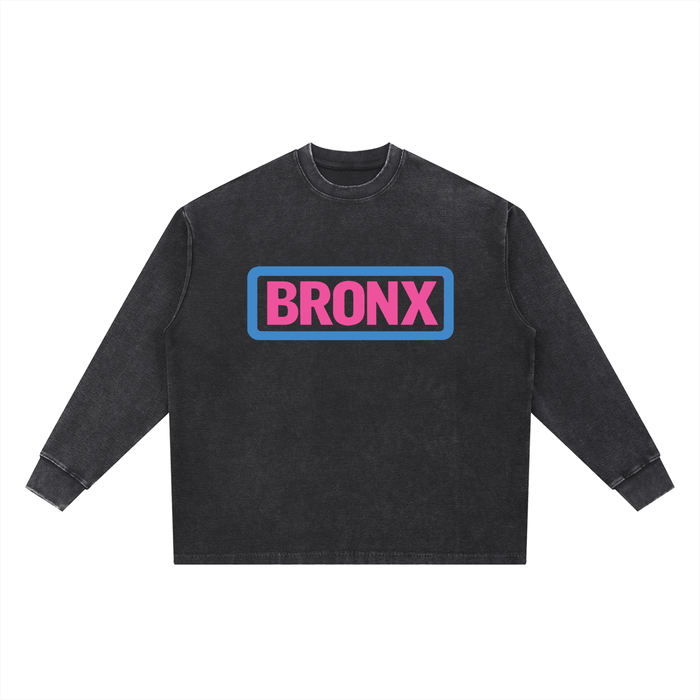 BRONX Mineral Wash Waffle Oversized T-Shirt by Bronx Native for New York summer