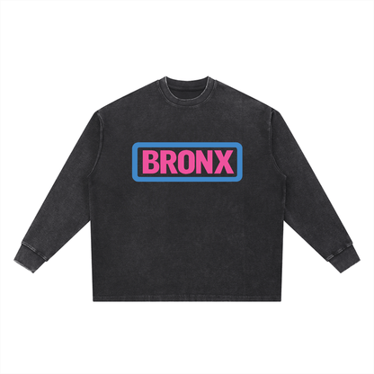 BRONX Mineral Wash Waffle Oversized T-Shirt by Bronx Native for New York summer