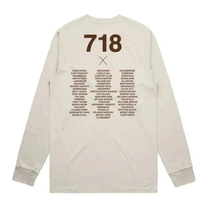 Bronx Native 718 Mens Classic L/S Tee