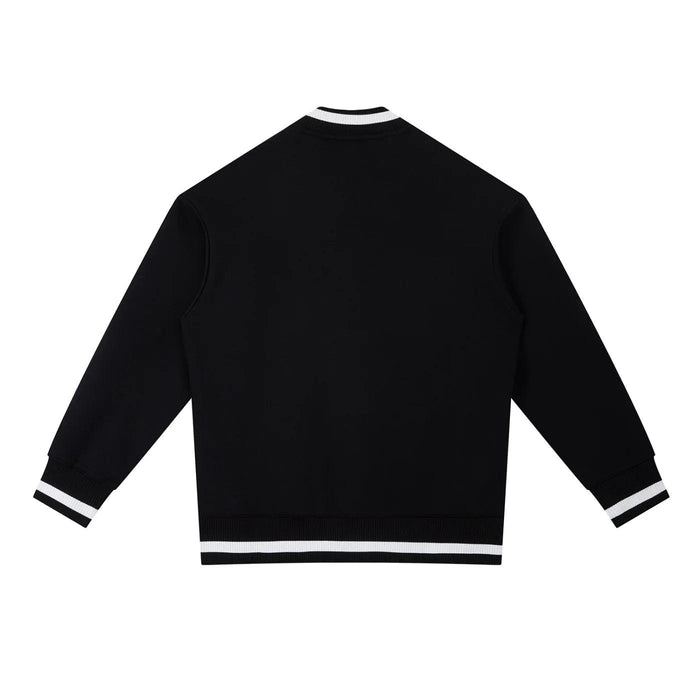 Bronx Native Classy Contrast Piping Zip Bomber Jacket by Bronx Native