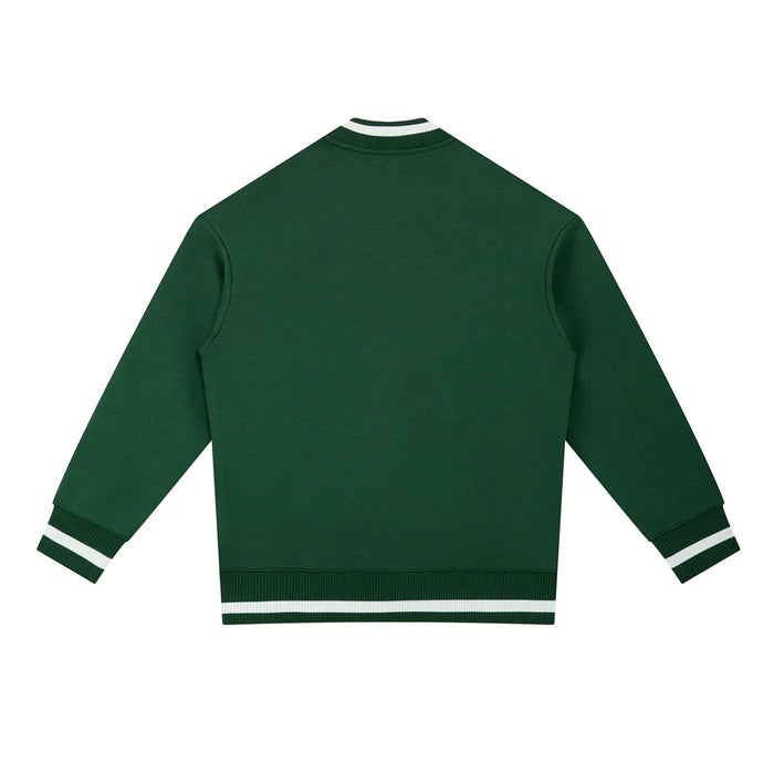 Bronx Native Classy Contrast Piping Zip Bomber Jacket by Bronx Native