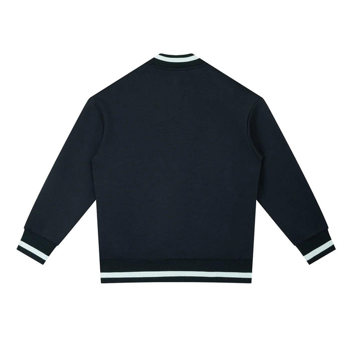 Bronx Native Classy Contrast Piping Zip Bomber Jacket by Bronx Native