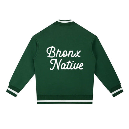 Bronx Native Classy Contrast Piping Zip Bomber Jacket by Bronx Native for New York summer