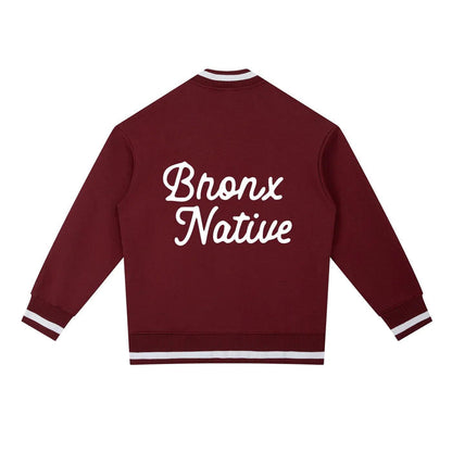 Bronx Native Classy Contrast Piping Zip Bomber Jacket by Bronx Native for New York summer