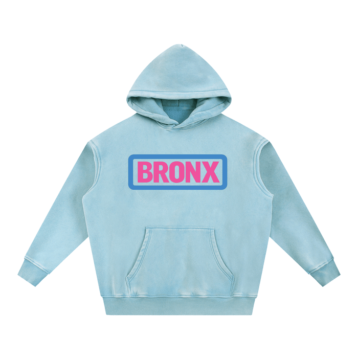 BRONX Snow Wash Fleece Oversize Hoodie by Bronx Native for New York summer