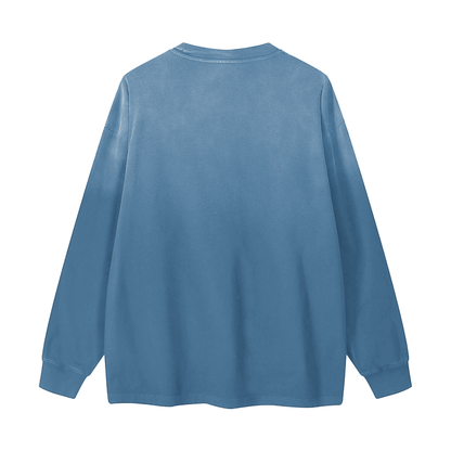 Bronx Spring 96' Notebook Gradient Washed Long Sleeve T-Shirt by Bronx Native for New York summer