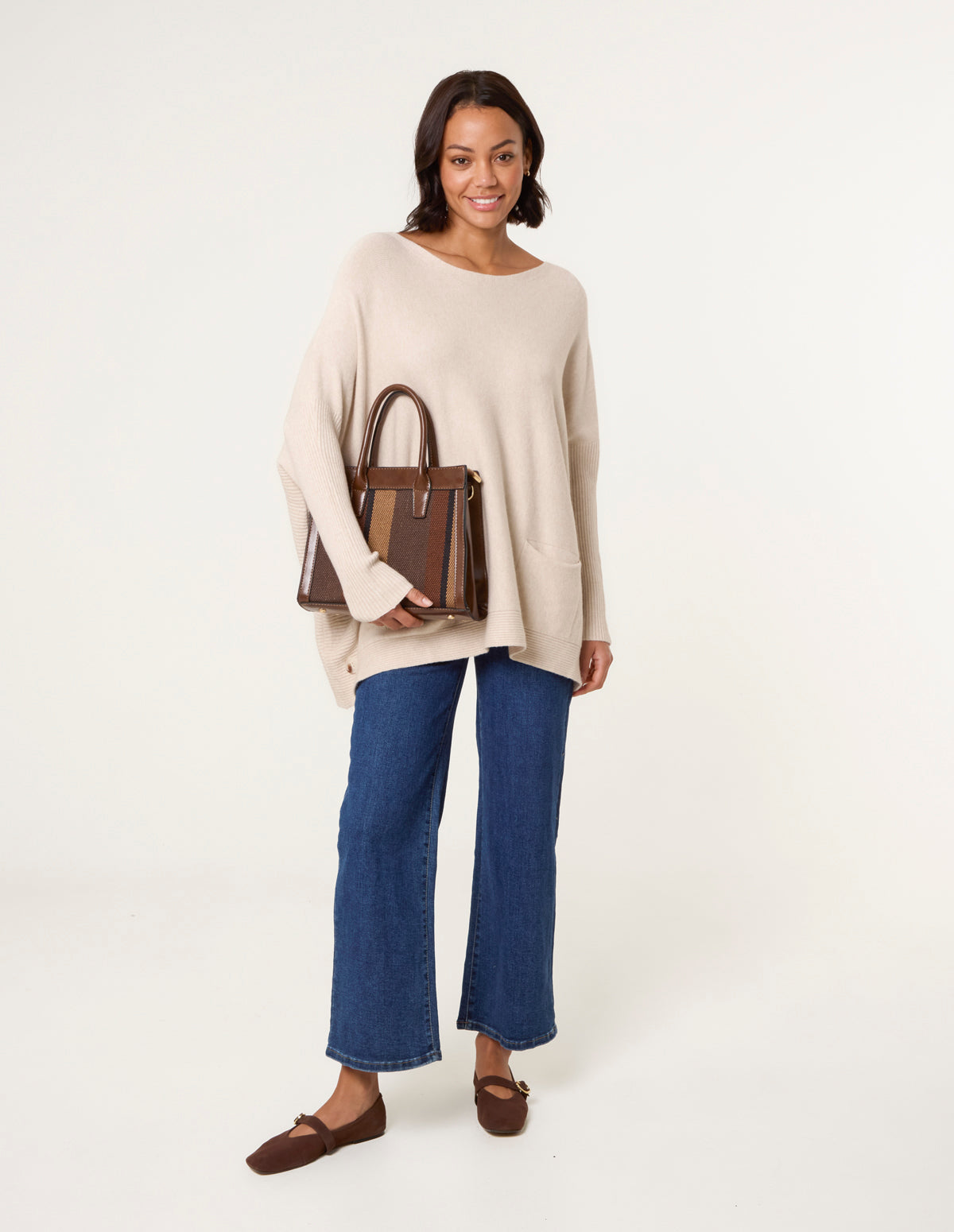 Boxy Jumper With Buttons