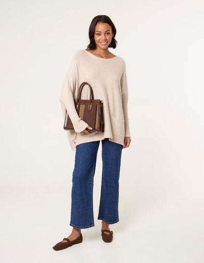 Boxy Jumper With Buttons