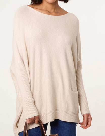 Boxy Jumper With Buttons