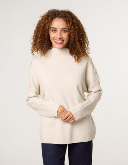 Button Shoulder Jumper