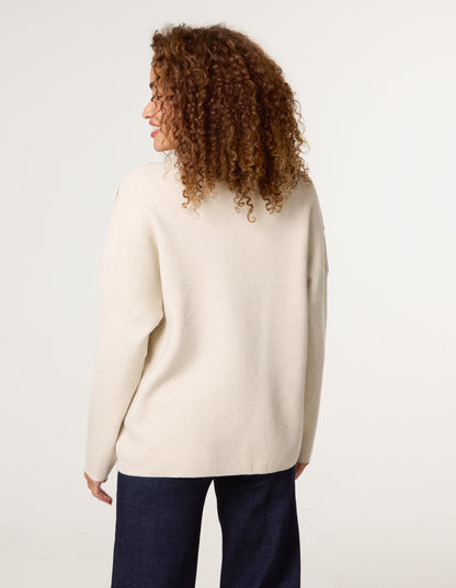 Button Shoulder Jumper