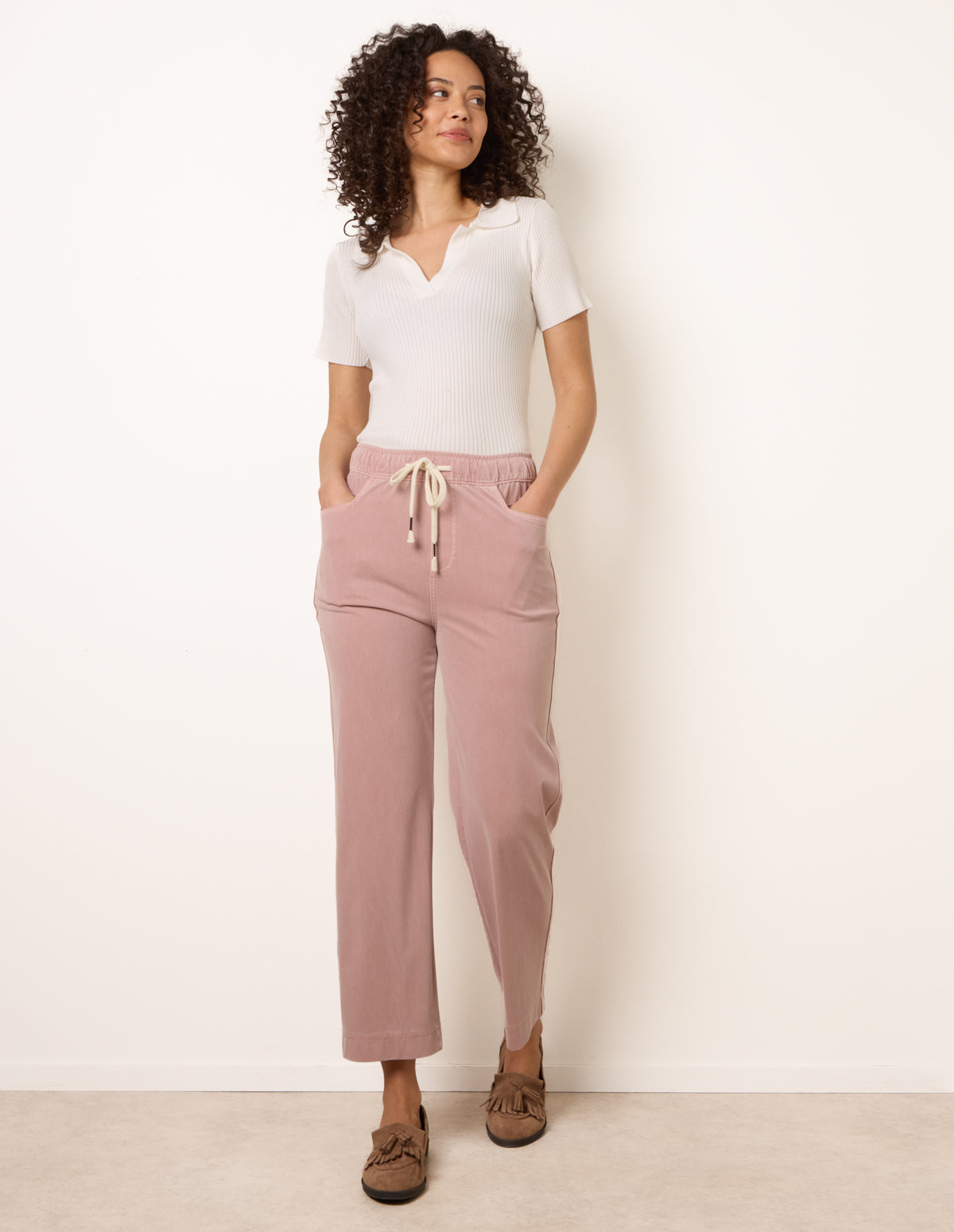 Elasticated Waist Trouser With Drawstring