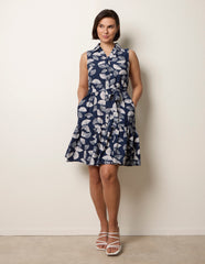 Sleeveless Shirt Dress